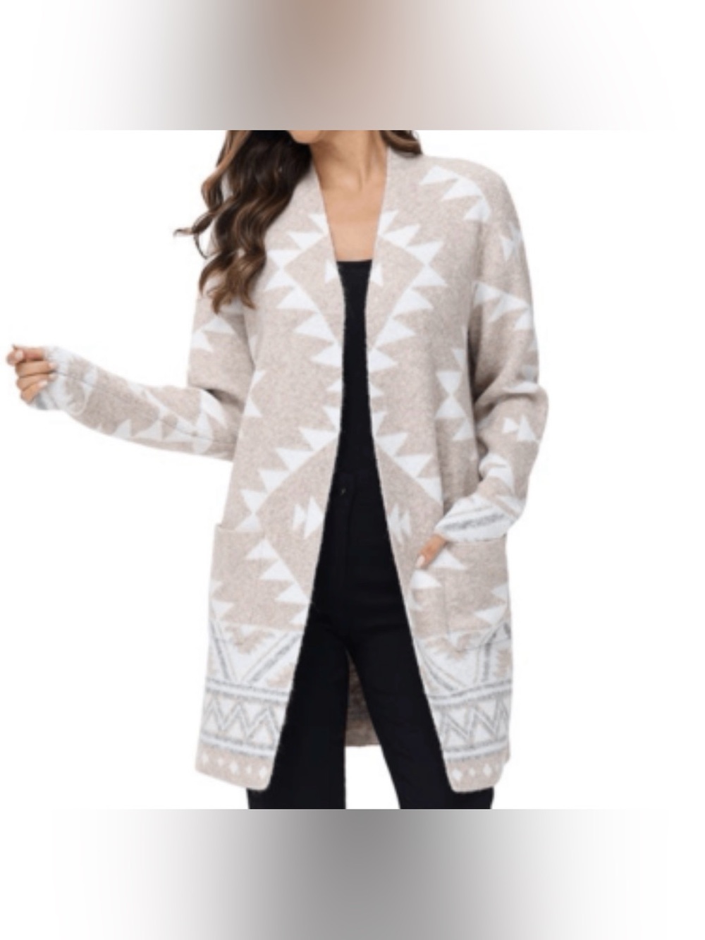 Frye The Cozy Cardigan Printed Size L